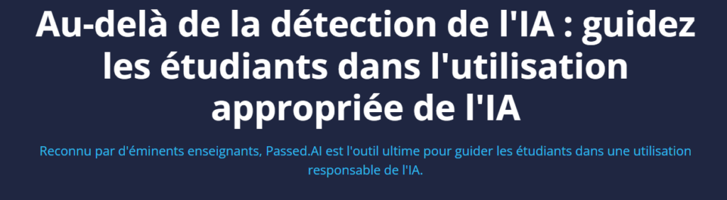 C’est quoi Passed AI ?